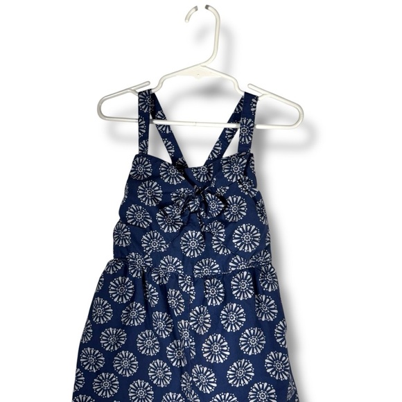 4 for $20 SALE! Tommy Bahama Kids Little Girls Cross Romper, Blue/White, Size 7 - Picture 2 of 11